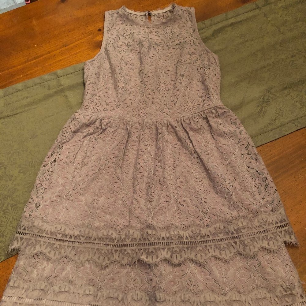 Xhilaration Lavender Sleeveless Lace Dress - XS